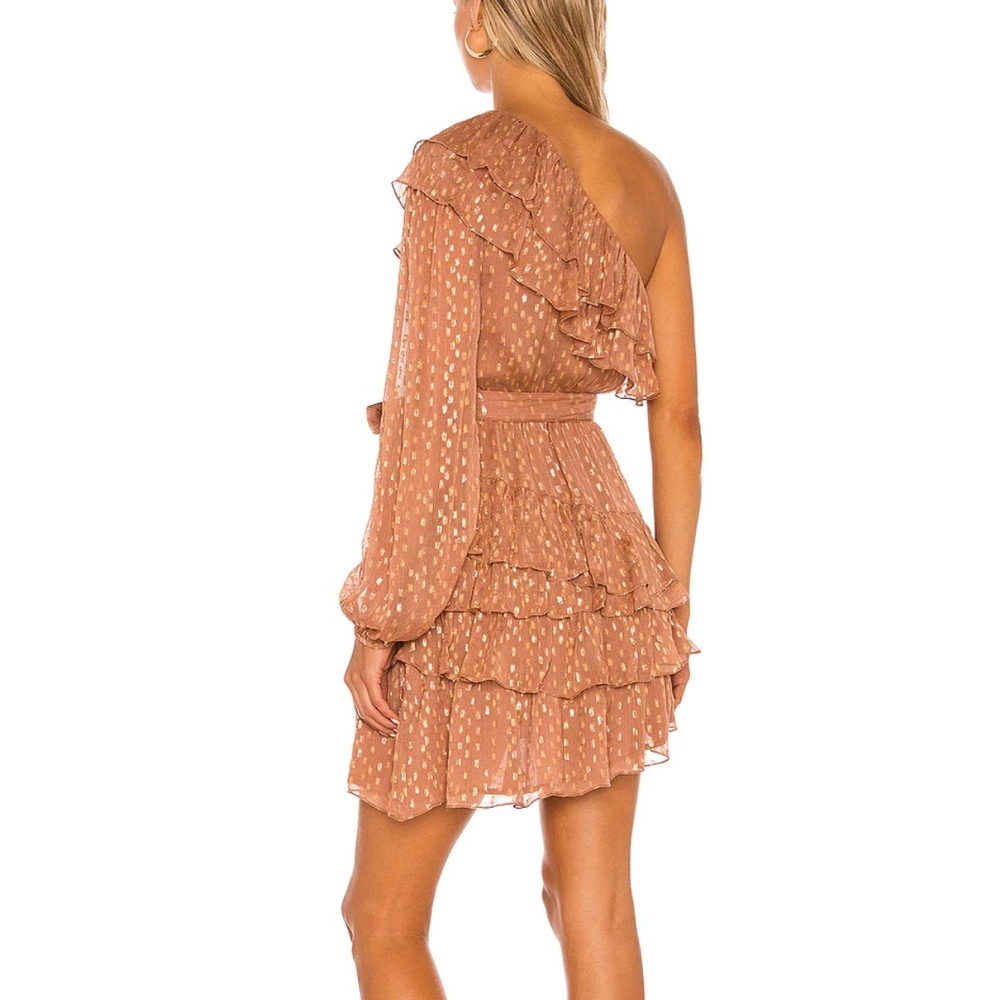 ROCOCO SAND Aine One Shoulder Belted Mini Dress - Picture 10 of 10